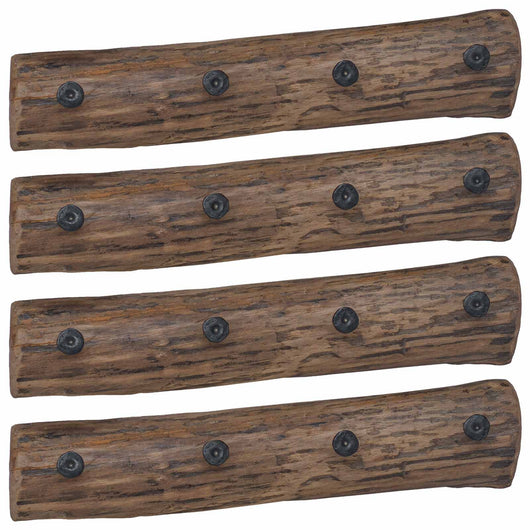 Gancio Marrone 50 x 8 x 12 cm Legno Recuperato Massello 42012380