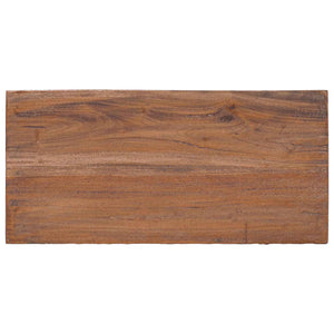 panchina Naturale 50 x 26 x 45 cm Legno di Mogano 42012394