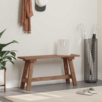 panchina Naturale 93 x 26 x 45 cm Legno di Mogano 42012395