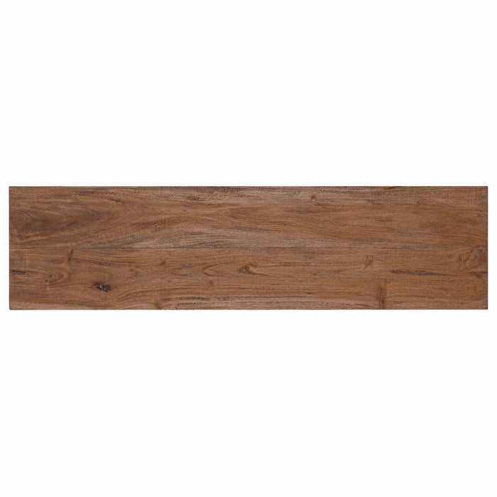 panchina Naturale 93 x 26 x 45 cm Legno di Mogano 42012395