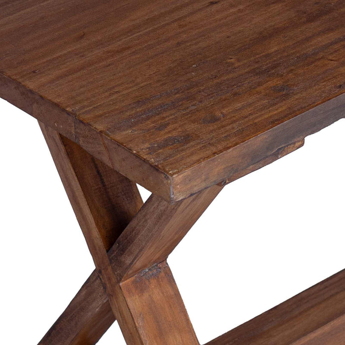 panchina Naturale 85 x 35 x 45 cm Legno massello di recupero 42012400