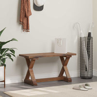 panchina Naturale 85 x 35 x 45 cm Legno massello di recupero 42012400