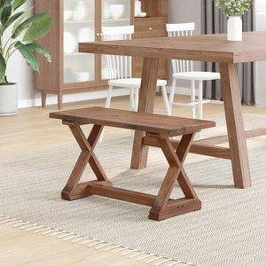 panchina Naturale 85 x 35 x 45 cm Legno massello di recupero 42012400