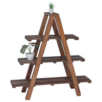 Scaffale pieghevole con lo scaffale Marrone 79.5 x 35 x 112 cm 42012404