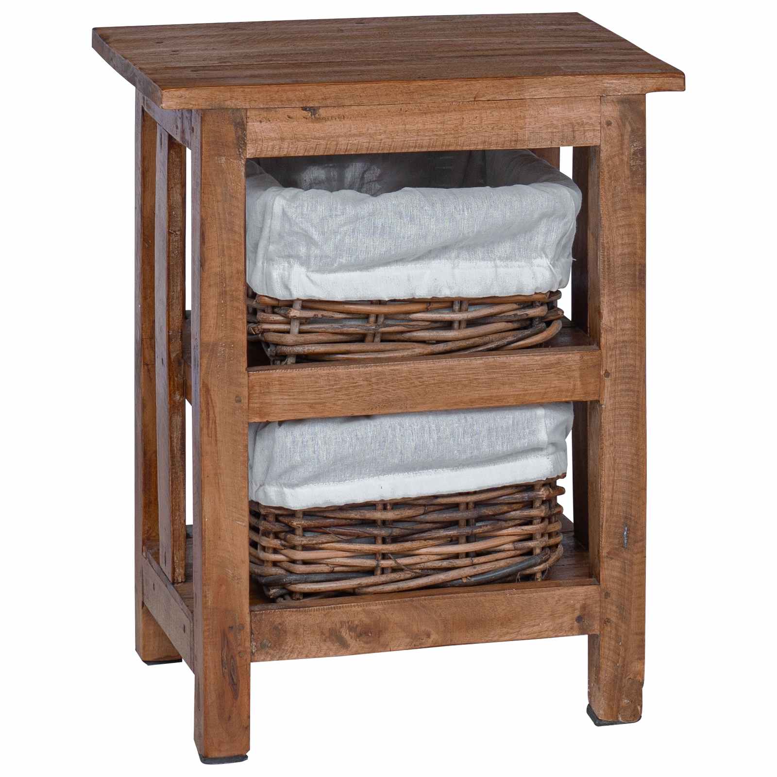 Tavolo laterale Marrone Legno massello di mogano 42012406