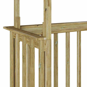 vidaXL Casetta per barbecue Marrone 133.5 x 63 x 200 cm