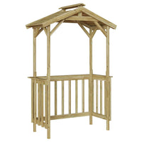 vidaXL Casetta per barbecue Marrone 133.5 x 63 x 200 cm