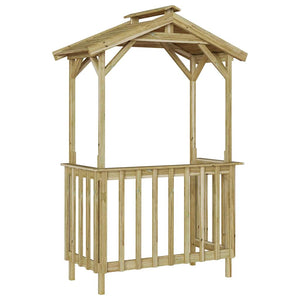 vidaXL Casetta per barbecue Marrone 133.5 x 63 x 200 cm