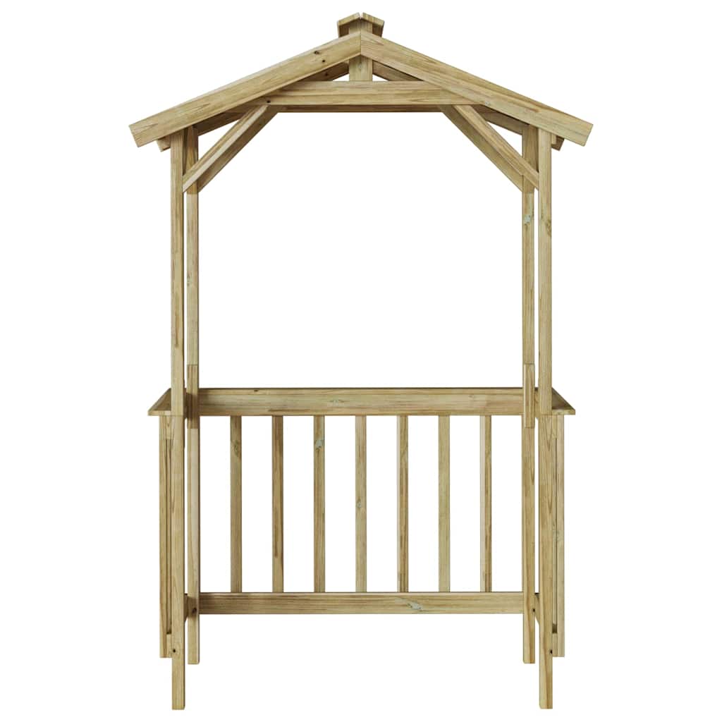 vidaXL Casetta per barbecue Marrone 133.5 x 63 x 200 cm