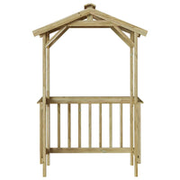 vidaXL Casetta per barbecue Marrone 133.5 x 63 x 200 cm