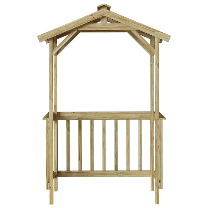 vidaXL Casetta per barbecue Marrone 133.5 x 63 x 200 cm