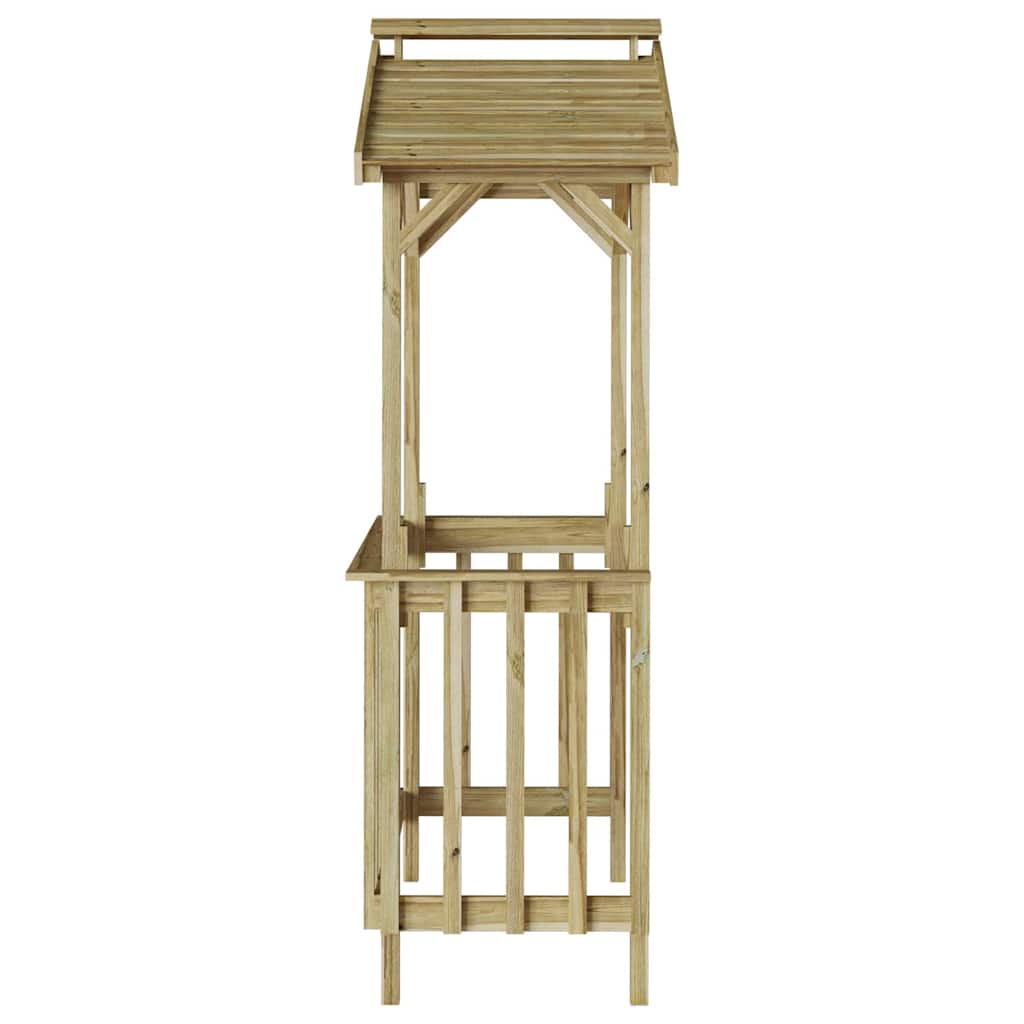 vidaXL Casetta per barbecue Marrone 133.5 x 63 x 200 cm