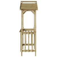 vidaXL Casetta per barbecue Marrone 133.5 x 63 x 200 cm