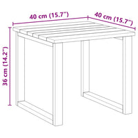 Tavolino  40 x 40 x 36 cm in legno di pino impregnato 42013038