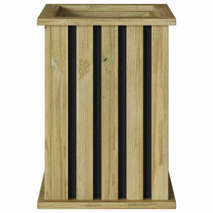 vidaXL Fioriera Marrone 33 x 33 x 45 cm Legno di pino impregnato