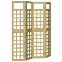 Schermo Privacy da Esterno  – 4 Pannelli in Legno di Pino Trattato 3385875