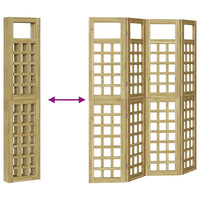 Schermo Privacy da Esterno  – 4 Pannelli in Legno di Pino Trattato 3385875