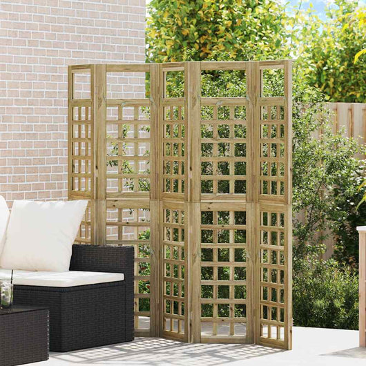 vidaXL Schermo di Privacy da Esterno 5 pcs Marrone 200 x 180 cm