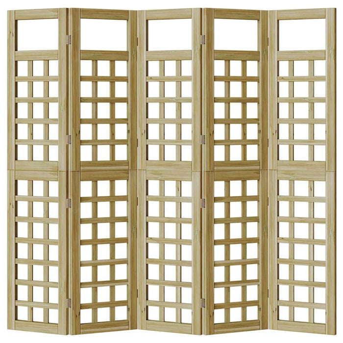 vidaXL Schermo di Privacy da Esterno 5 pcs Marrone 200 x 180 cm