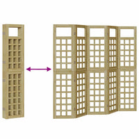 vidaXL Schermo di Privacy da Esterno 5 pcs Marrone 200 x 180 cm