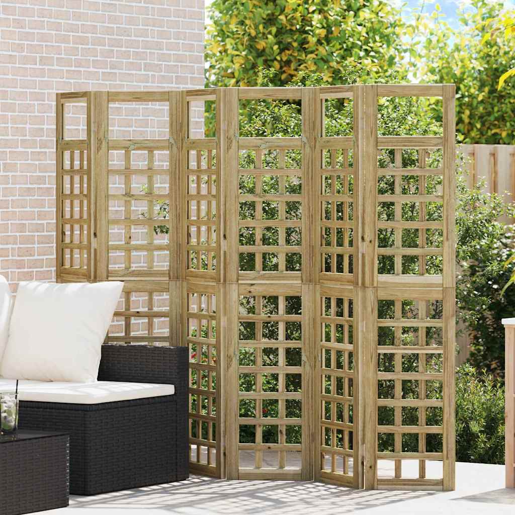 Schermo Privacy da Esterno , 6 Pannelli in Legno di Pino Trattato 3385877