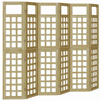 Schermo Privacy da Esterno , 6 Pannelli in Legno di Pino Trattato 3385877