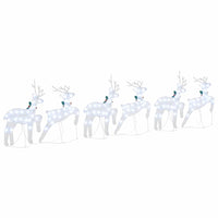 Renne LED 6 pcs Argento Tessuto 3385897