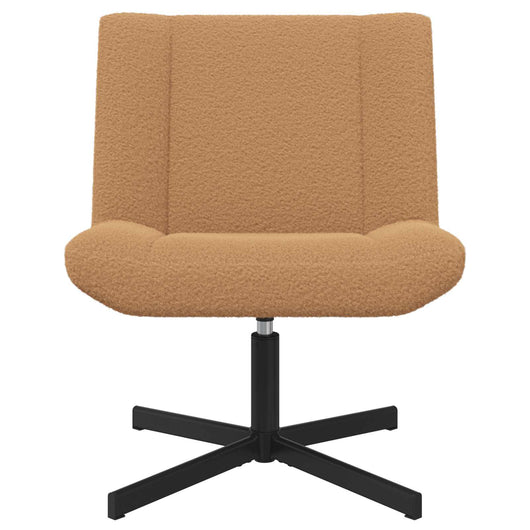 Sedia girevole Beige 63 x 75 x 76 cm Pelle di Pecora 42015916