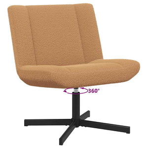 vidaXL Sedia girevole Beige 63 x 75 x 76 cm Tessuto