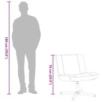 Sedia girevole Beige 63 x 75 x 76 cm Pelle di Pecora 42015916