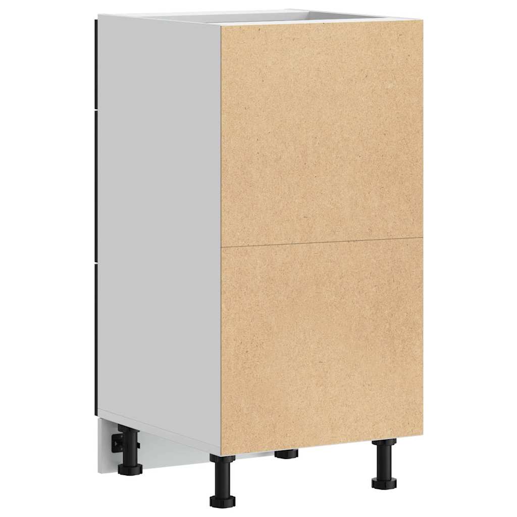 Base per Cucina con cassetto Riga Rovere Nero 40 x 46 x 81,5 cm 876659