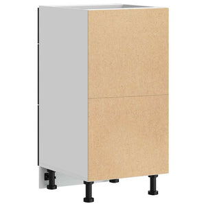 Base per Cucina con cassetto Riga Rovere Nero 40 x 46 x 81,5 cm 876659