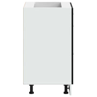 Base per Cucina con cassetto-Mobile Base da Cucina Riga Rovere Nero 60 x 46 x 81,5 cm