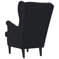 vidaXL Poltrona Nero 71 x 92 x 91 cm Velluto