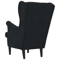 Poltrona Nero 71 x 92 x 91 cm Velluto 42012826