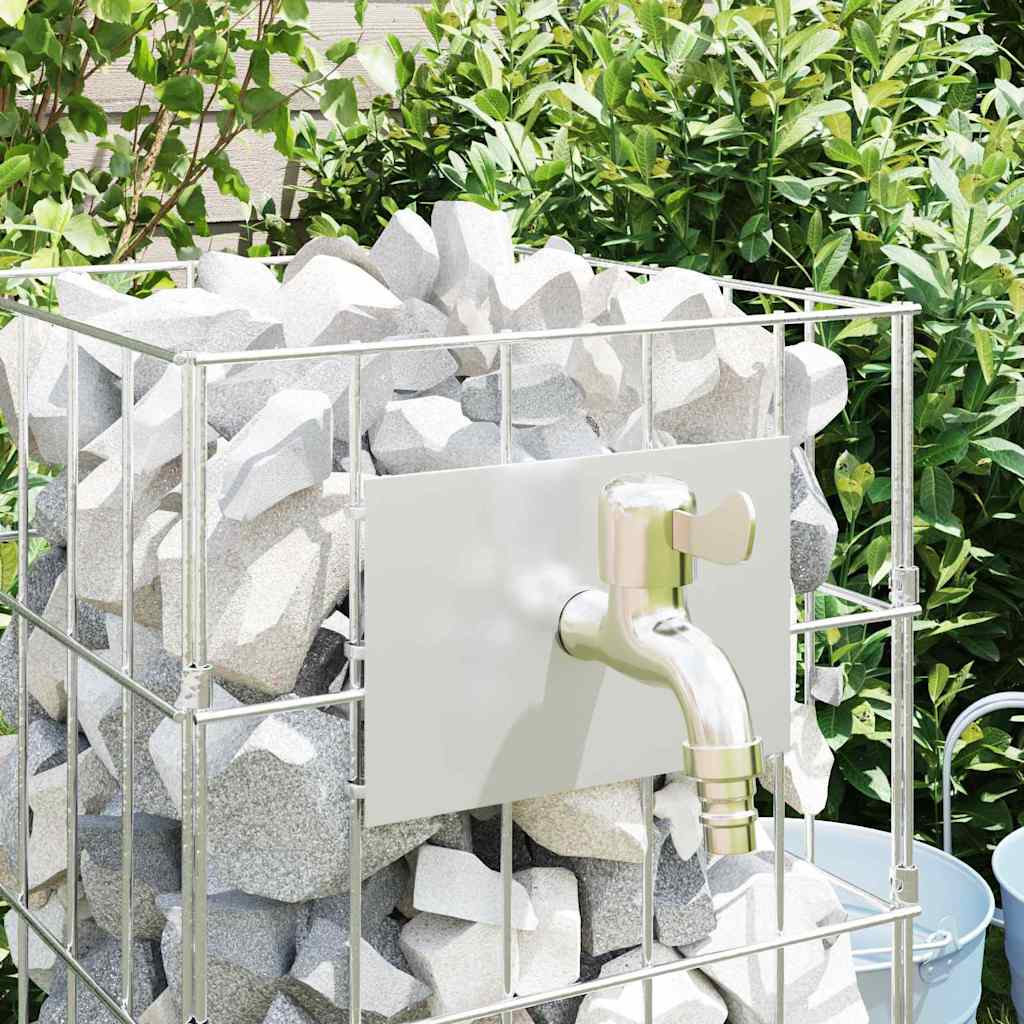 Colonna Gabion Argento 25 x 25 x 50 cm Acciaio inossidabile 42013413