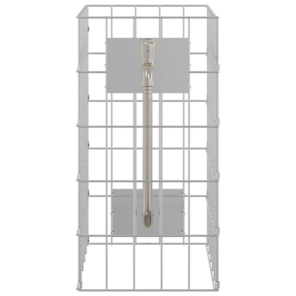 Colonna Gabion Argento 25 x 25 x 50 cm Acciaio inossidabile 42013413