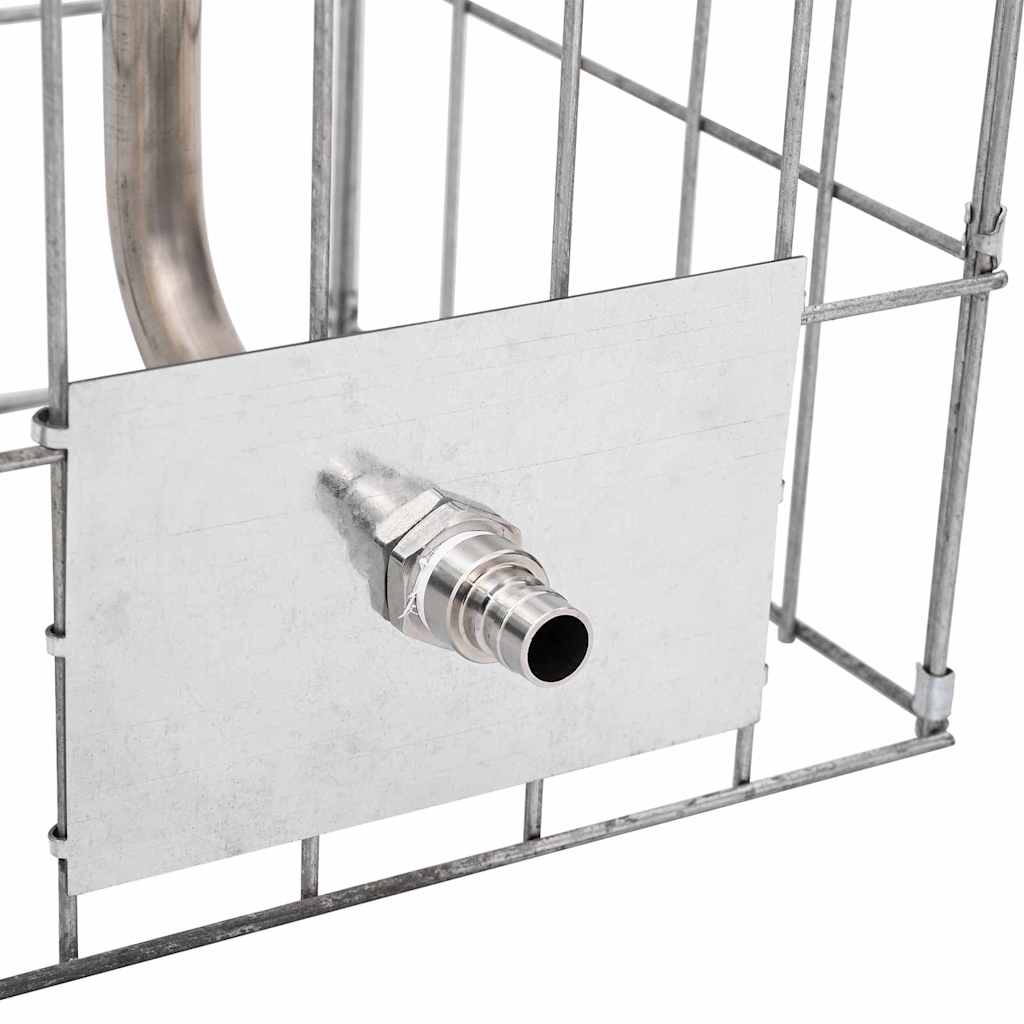 Colonna Gabion Argento 25 x 25 x 100 cm Acciaio inossidabile 42013414