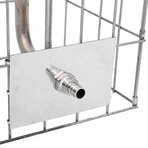 Colonna Gabion Argento 25 x 25 x 100 cm Acciaio inossidabile 42013414