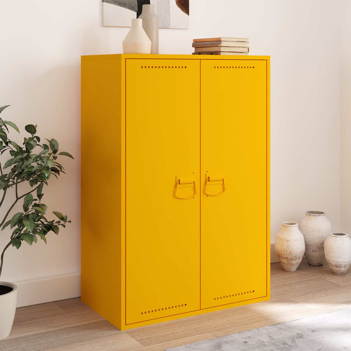 Maniglie per Armadi 12 pcs Giallo senape 85 x 45 mm Metallo 879436