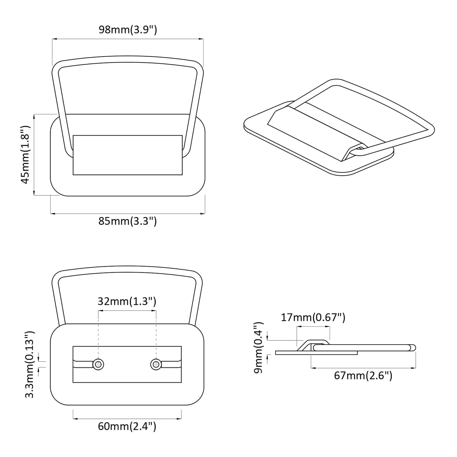 Maniglie per Armadi 210 pcs Giallo senape 85 x 45 mm Metallo 879437