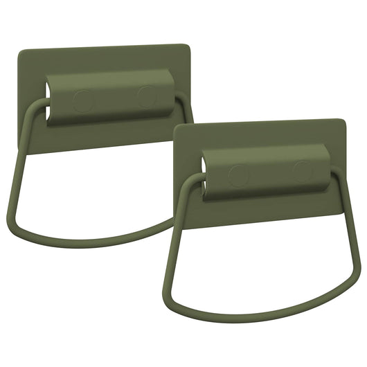Maniglie per Armadi 2 pcs Verde oliva 85 x 45 mm Metallo 879438
