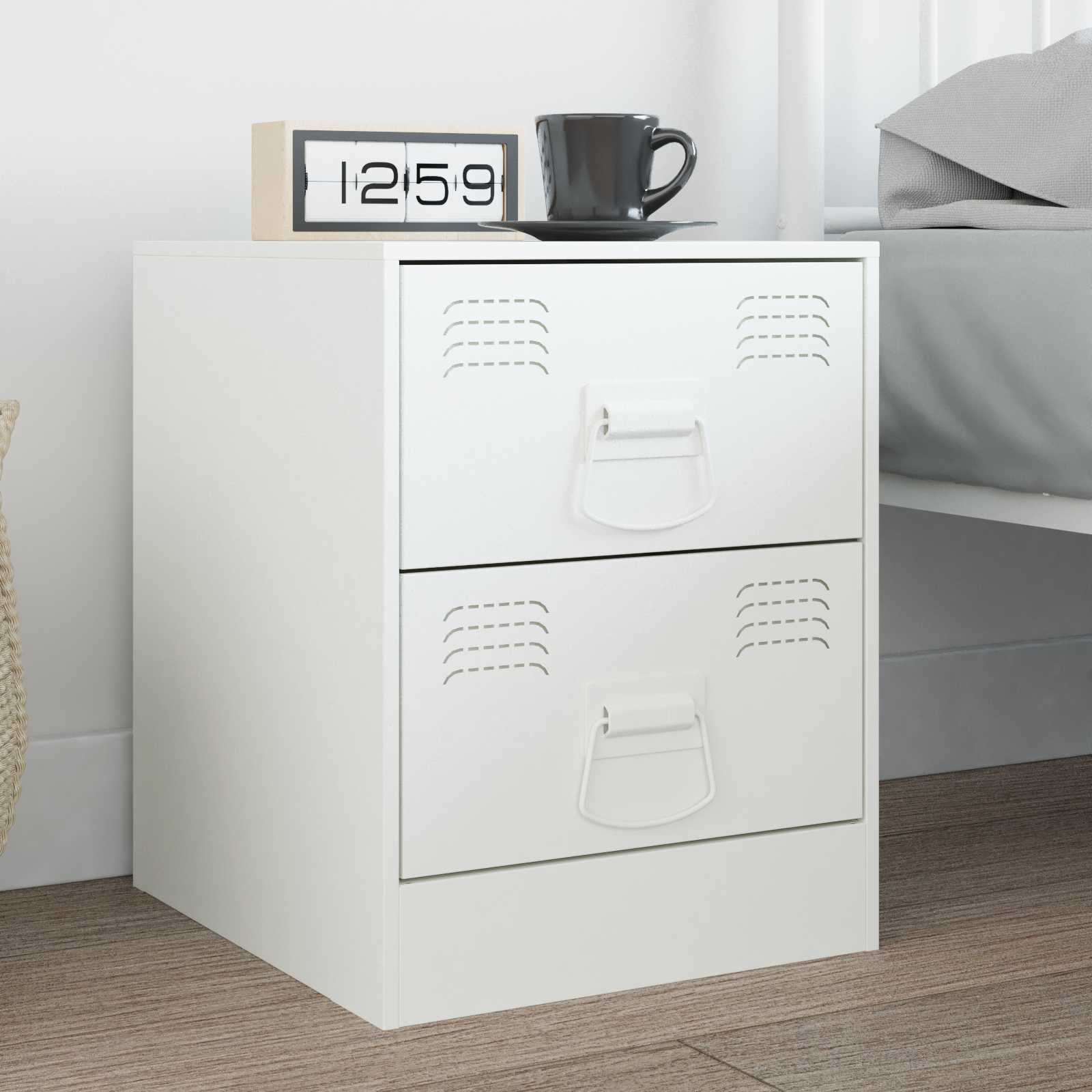 Maniglie per Armadi 12 pcs Bianco 85 x 45 mm Metallo 879442