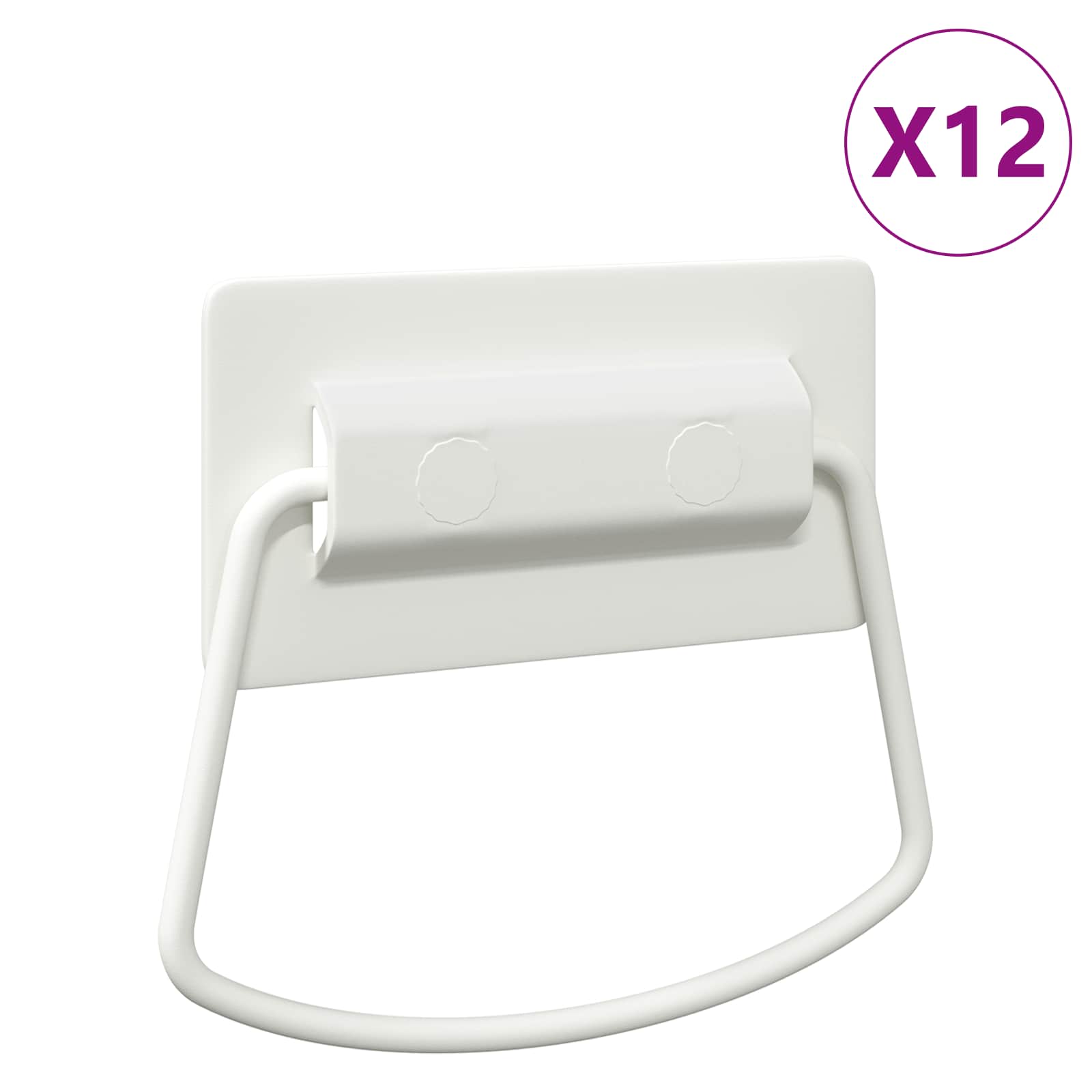 Maniglie per Armadi 12 pcs Bianco 85 x 45 mm Metallo 879442