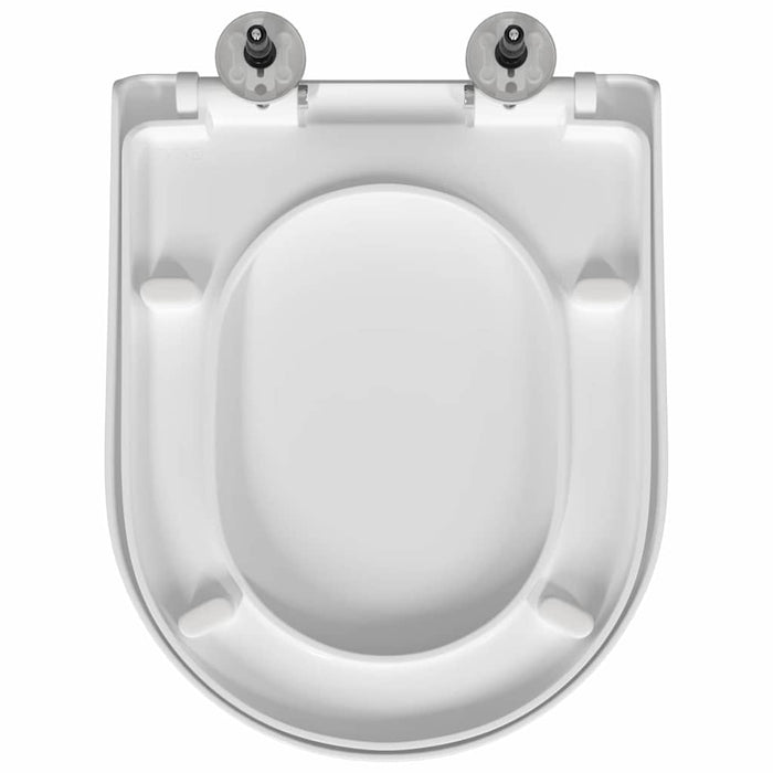 vidaXL Sedile del WC Bianco 48 x 36.5 x 4.5 cm Polipropilene