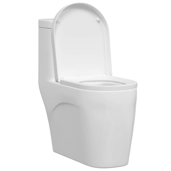 vidaXL Sedile del WC Bianco 48 x 36.5 x 4.5 cm Polipropilene