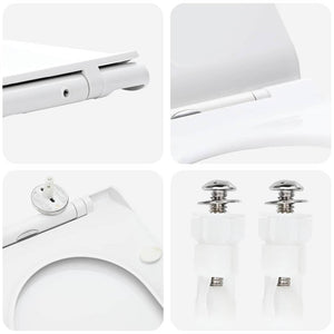 WC adatto per Sedile Bianco 50 x 36 x 5 cm Polipropilene 42015817