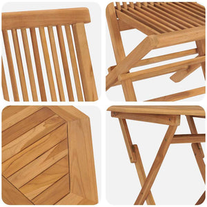 vidaXL Set da pranzo da giardino 2 pcs Marrone Legno massello di teak