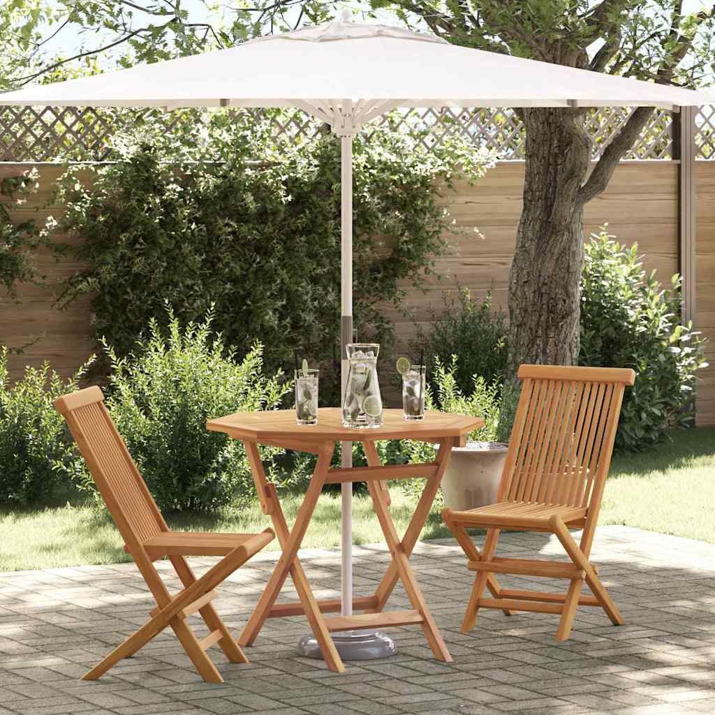 vidaXL Set da pranzo da giardino 2 pcs Marrone Legno massello di teak