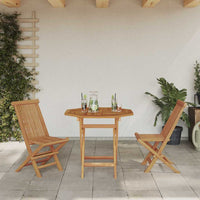 vidaXL Set da pranzo da giardino 2 pcs Marrone Legno massello di teak